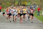 Soon after the start of the Womens Northern 6 Stage Road Relay, Sefton Park, Liverpool.
